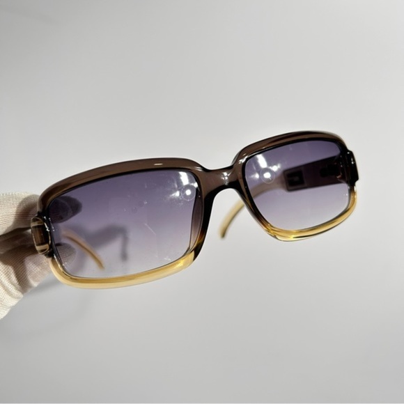 Gucci Authentic Vintage "G" LOGO Biocolor Tinted Y2K Square Sunglasses - Picture 8 of 10